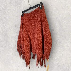 Lularoe Mimi Knit Sweater Wrap In Size One size In Rust Brown  NWT
